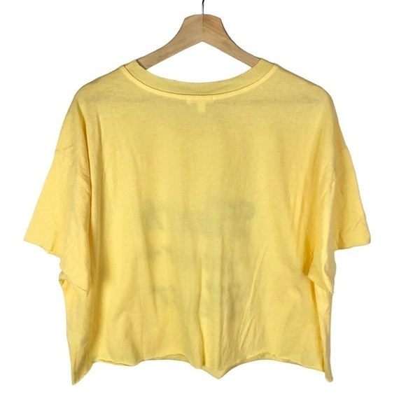 Abound Yellow Faith Over Fear Short Sleeve Cropped T-Shirt XS - Picture 3 of 5